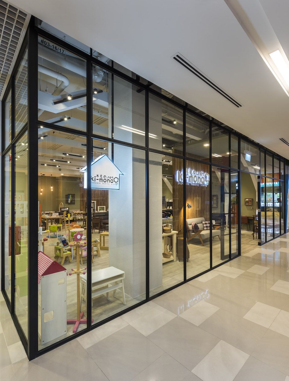 Retail store interior design  for Ki mono at OneKM mall