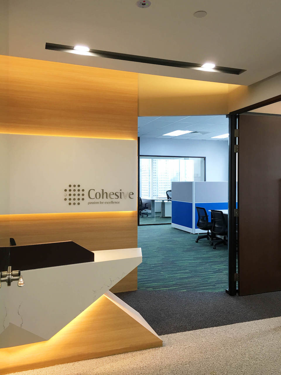Interior Design for Cohesive Shipping at Raffles Place in Singapore