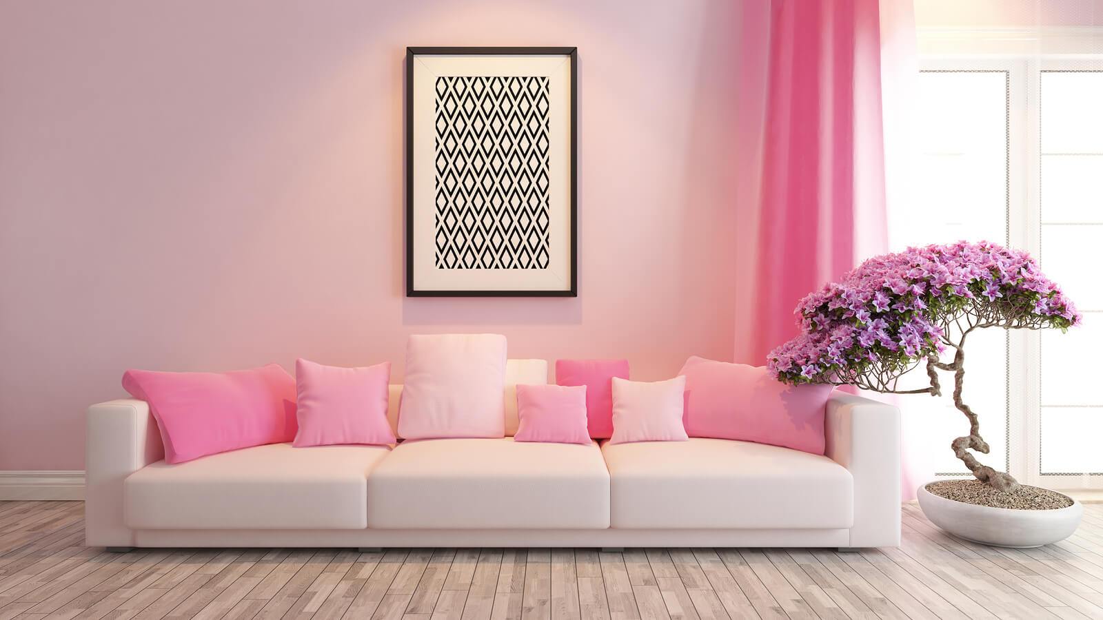 modern pink interior design trending