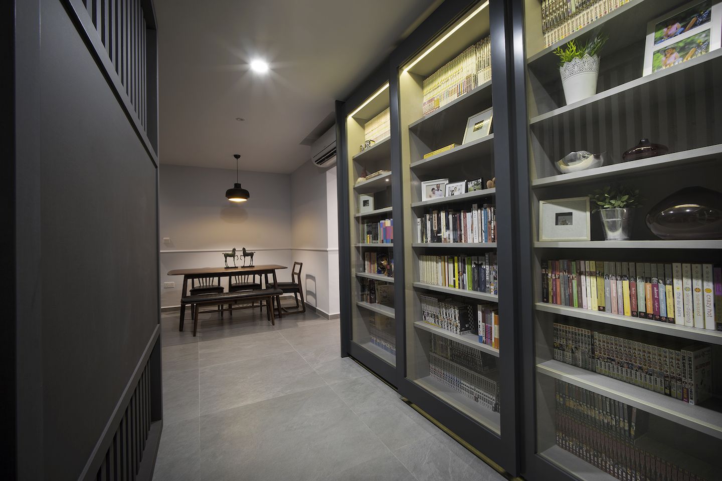 5 room bto interior design singapore skyline flats bookshelves