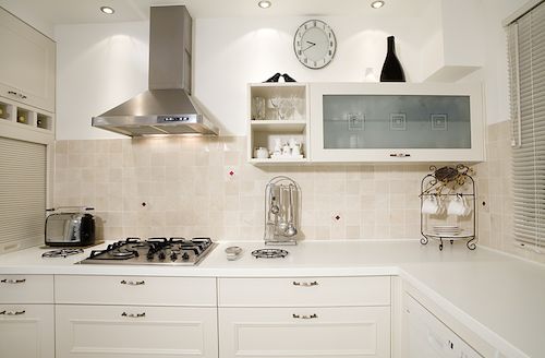 All White Interior Design–White Kitchen