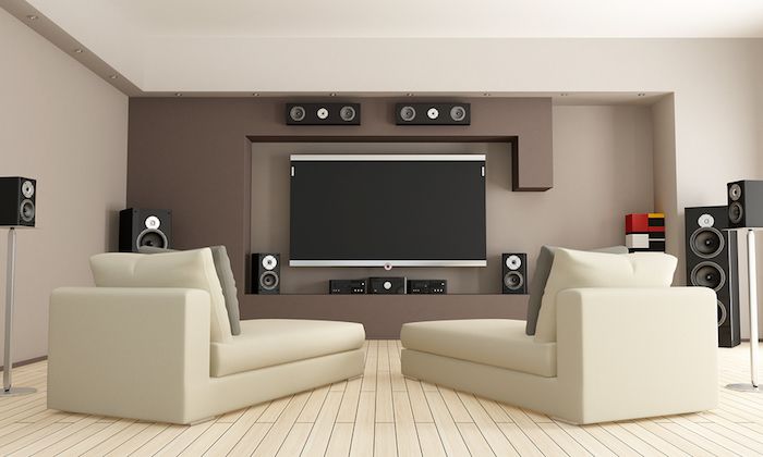 Designing a Beautiful Cinema Room in Your Apartment Correct Screen Placement