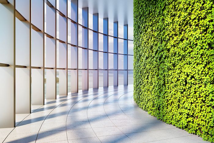 2019 Inspiring Office Decor Ideas green wall