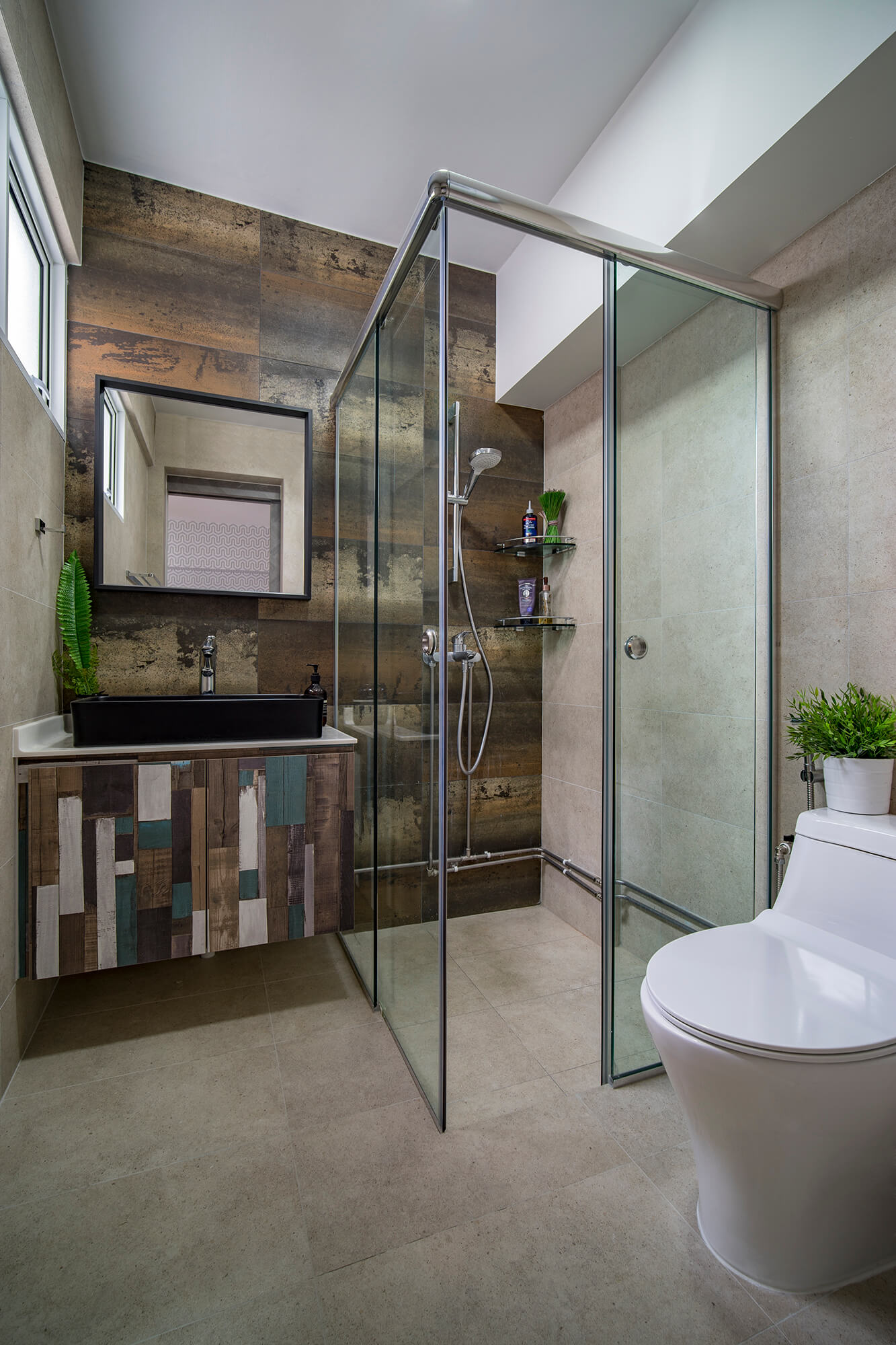 Shunfu Road HDB Master Bathroom After Interior Design Renovation By Home Guide