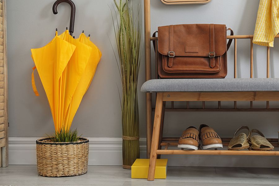 home interior design beautiful entryway with storage