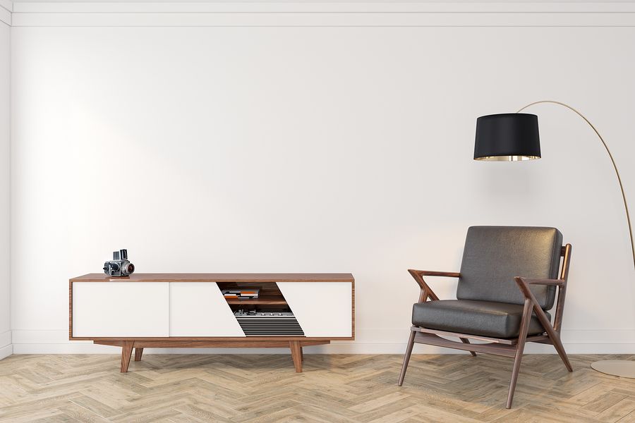 home interior design floor decor with floor lamp