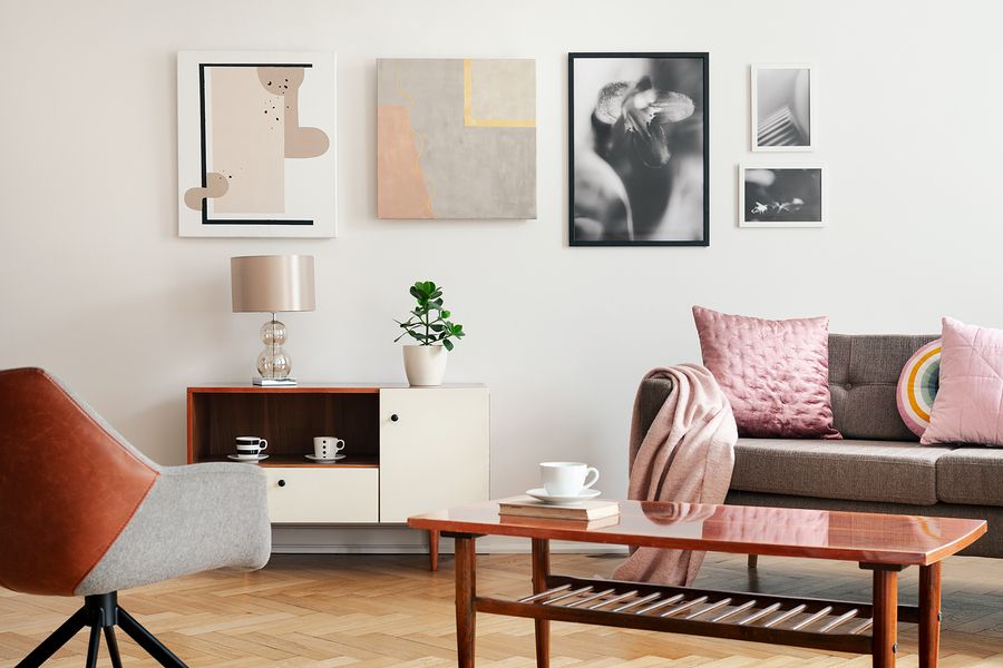 Eclectic Home Interior Design Singapore gallery wall