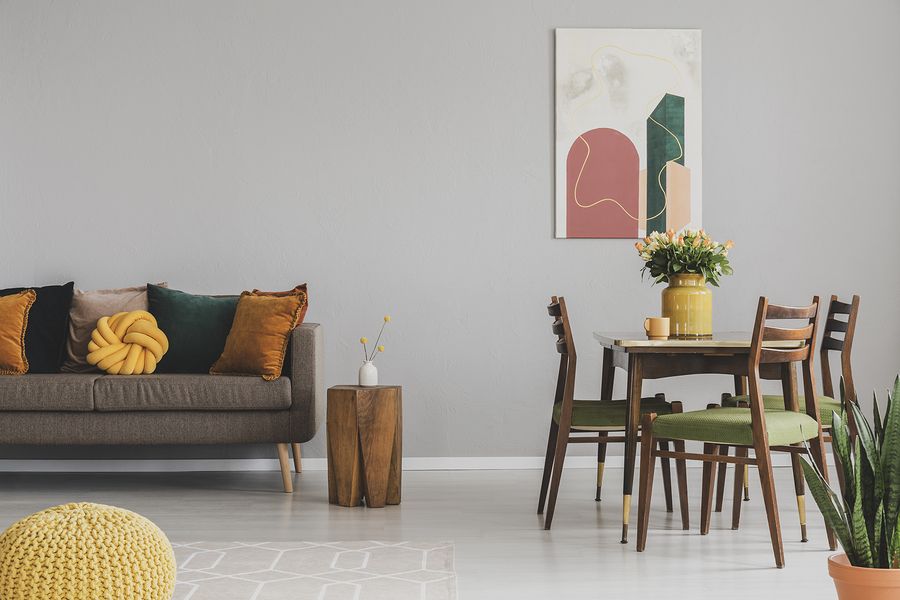 atas high end home interior design use art