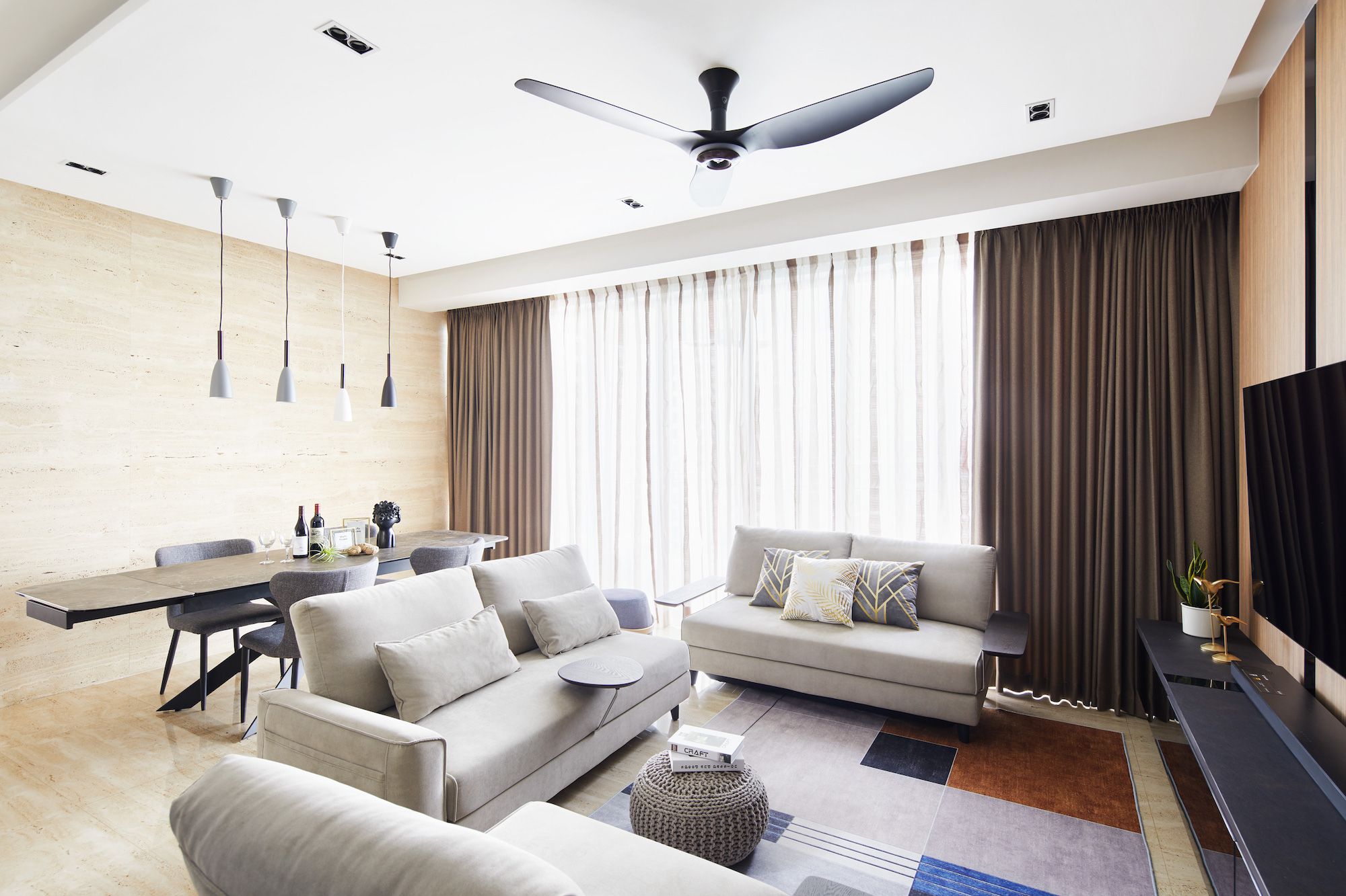 Inspiring and Modern Condominium Interior Design at the Cyan