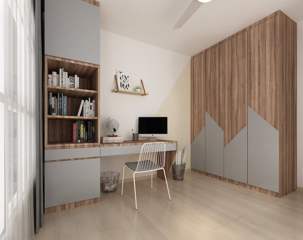 Home study room interior design idea by home guide Singapore 53 strastmore