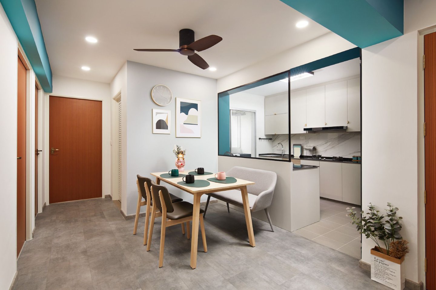 Blk 783B Woodlands Rise 4 Room BTO Interior Design Renovation Dining Area by Home Guide