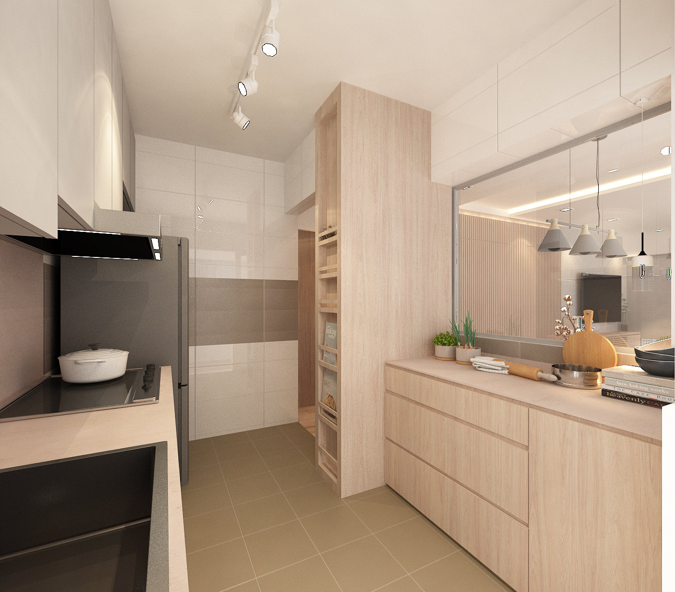 Northshore StraitsView HDB BTO 5 room kitchen view 2