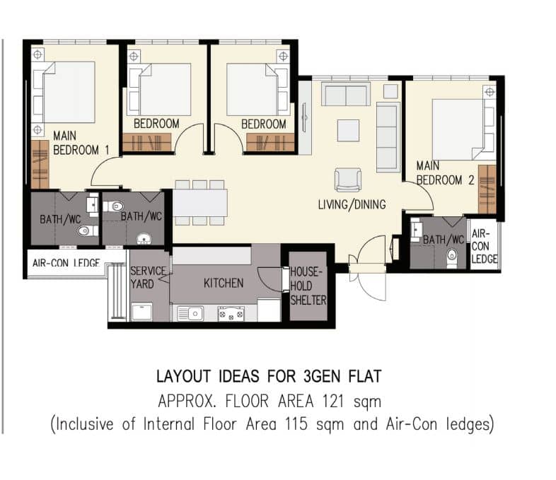 hougang river court hdb btp 3 gen floor plan