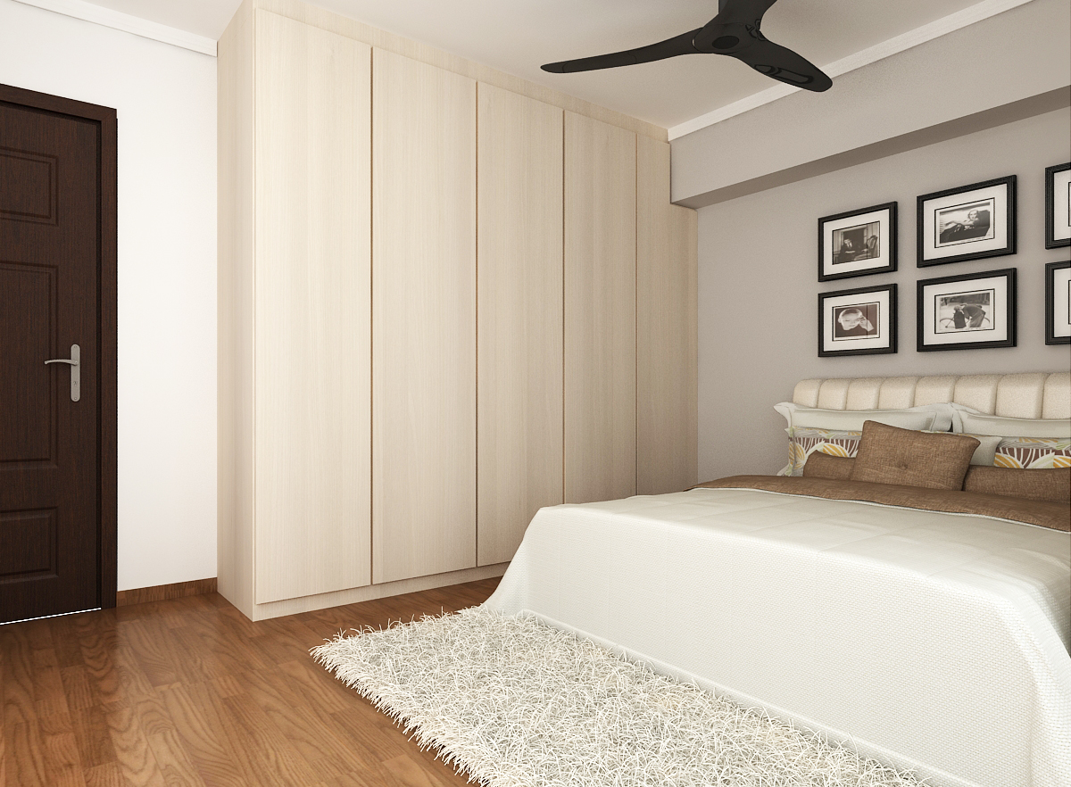 ang mo kio court BTO 2 room interior design master bedroom