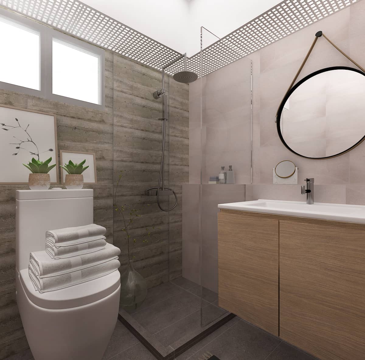 ang mo kio court BTO 3gen interior design common bathroom