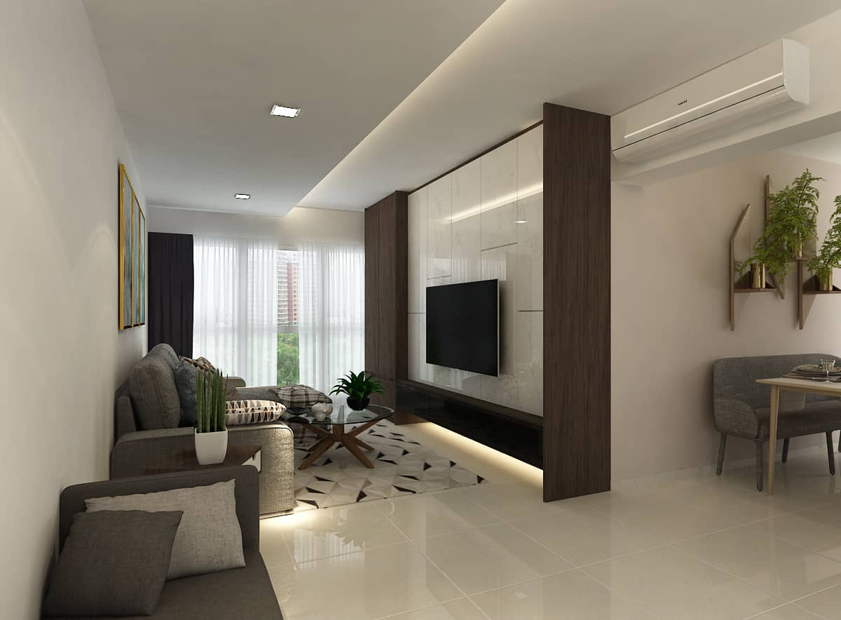 ang mo kio court BTO 3gen interior design living room