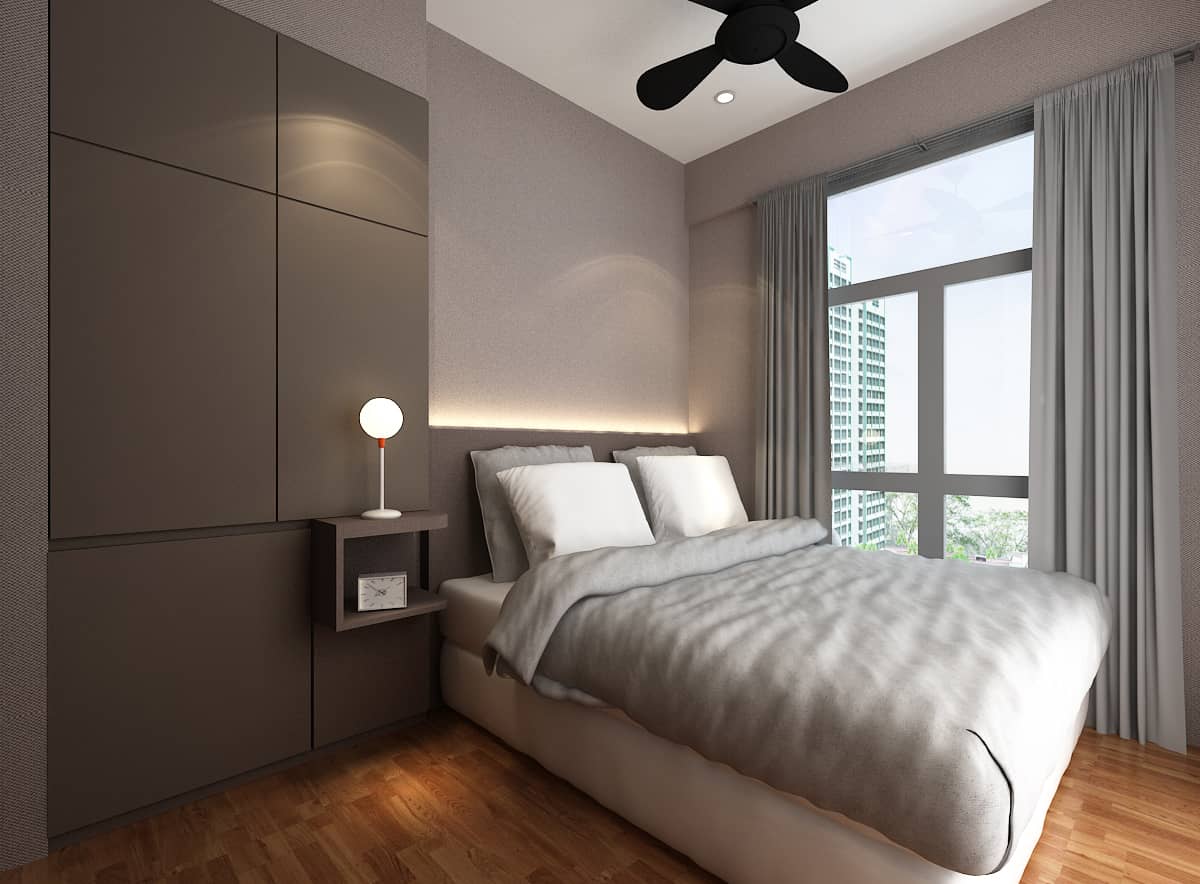 ang mo kio court BTO 3gen interior design master bedroom 2