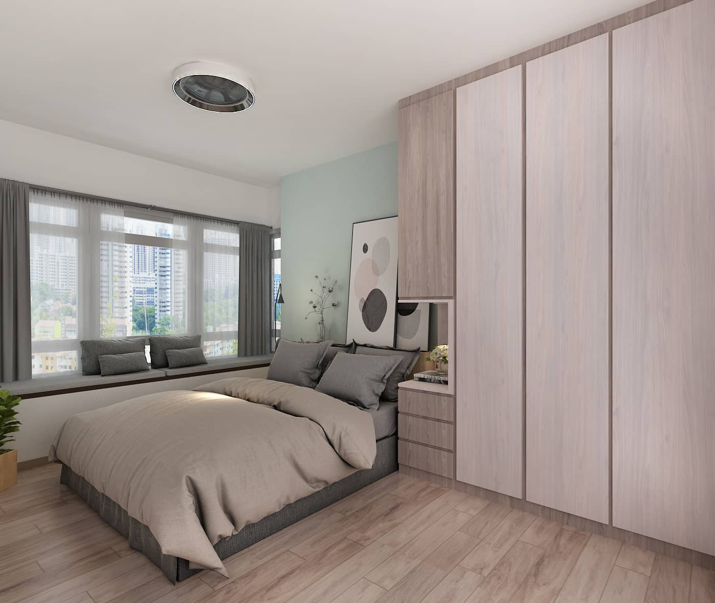 ang mo kio court BTO 3gen interior design master bedroom