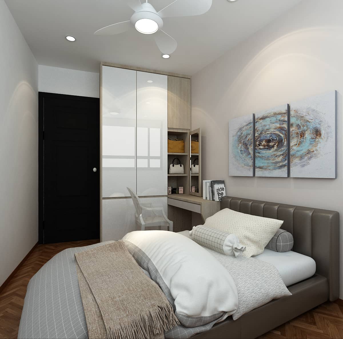 ang mo kio court BTO 5 room interior design third bedroom