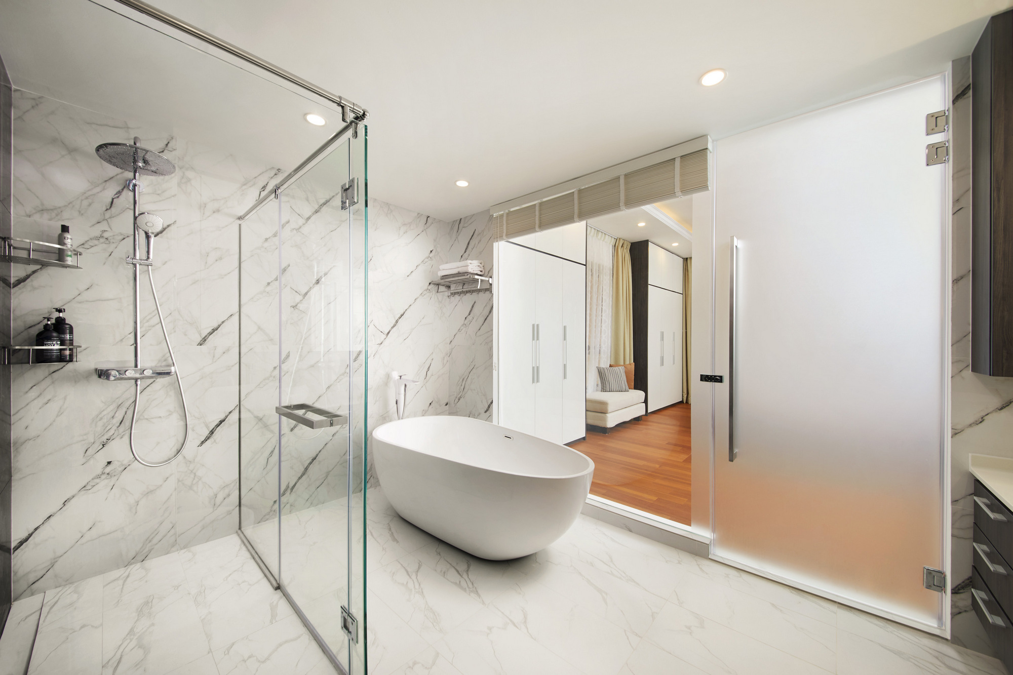 homeguide home interior design marble in bathroom