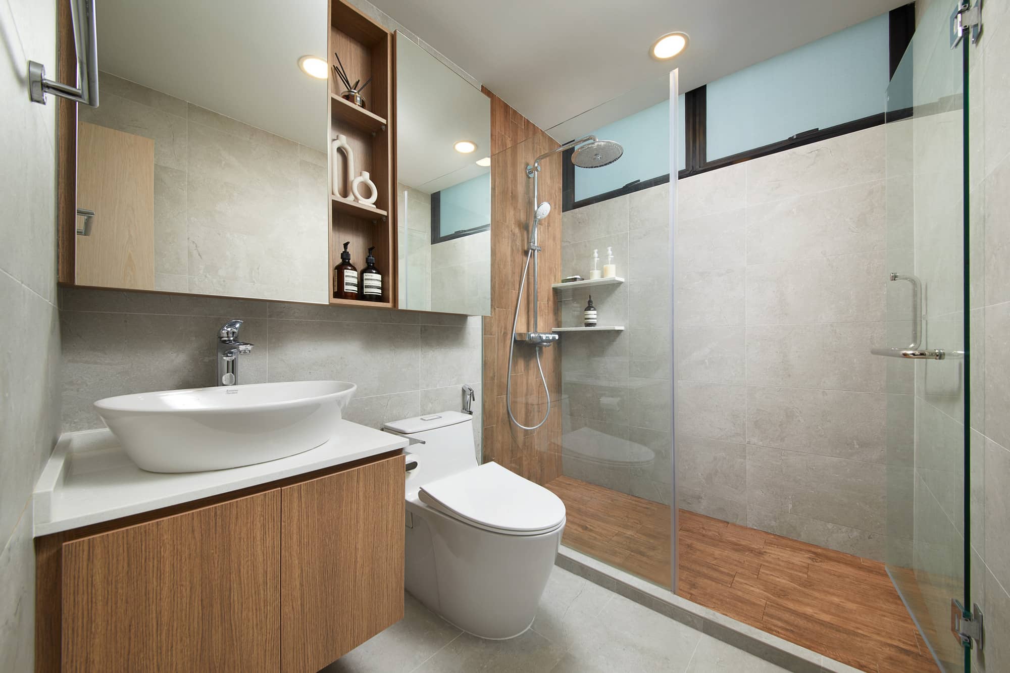 homeguide home interior design wood at cashew road bathroom