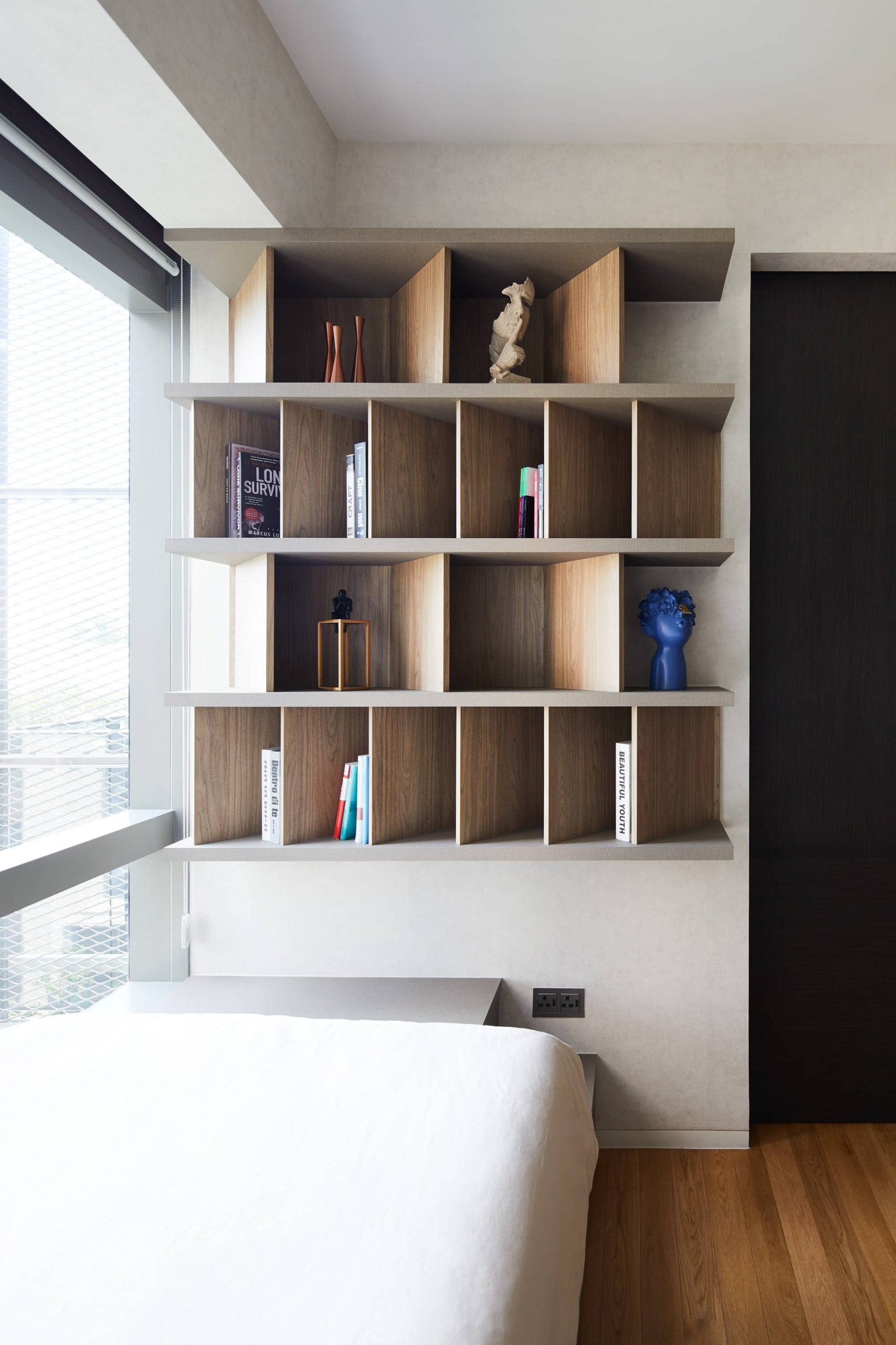 homeguide home interior design wood bookshelf scaled