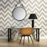 home interior design trends to put in storage chevron print