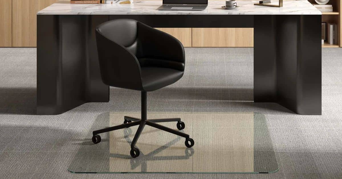 The One Piece Your Home Office Is Missing: Glass Floor Mats