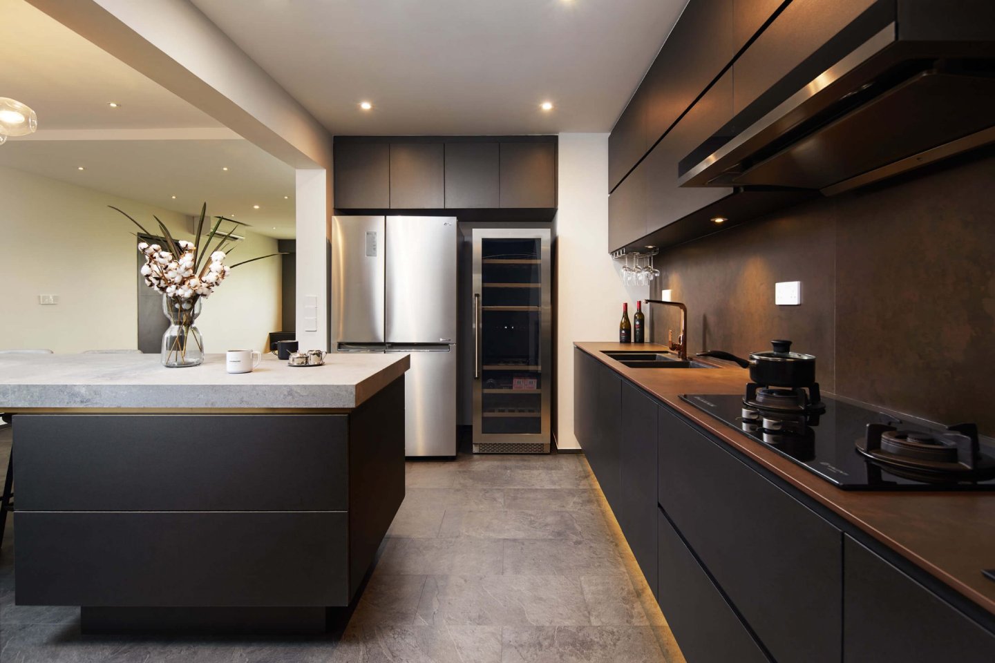 Sleek Clean 4 Room Bukit Batok HDB Interior Design Renovation kitchen scaled